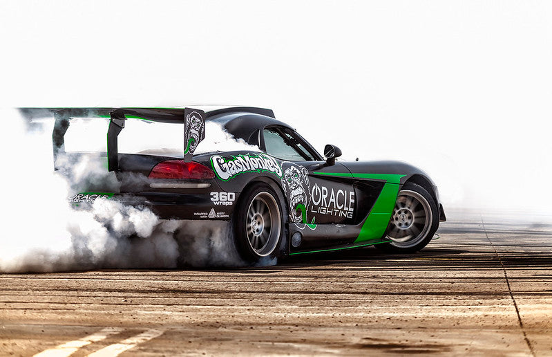 A car shows how to compete in Formula DRIFT