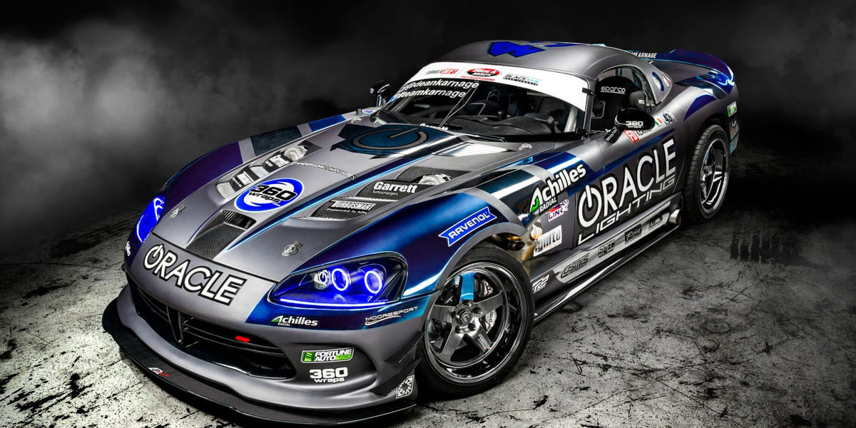 Oracle Lighting Features Formula Drift Dodge Viper in 2019 SEMA Show B