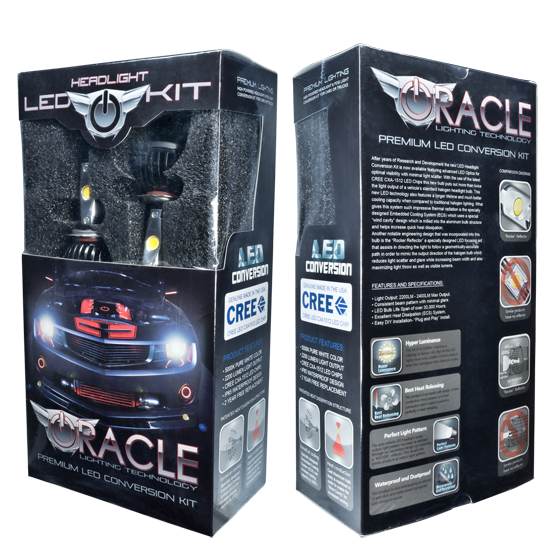 ORACLE bulbs for LED Headlights, which are different from HID lights