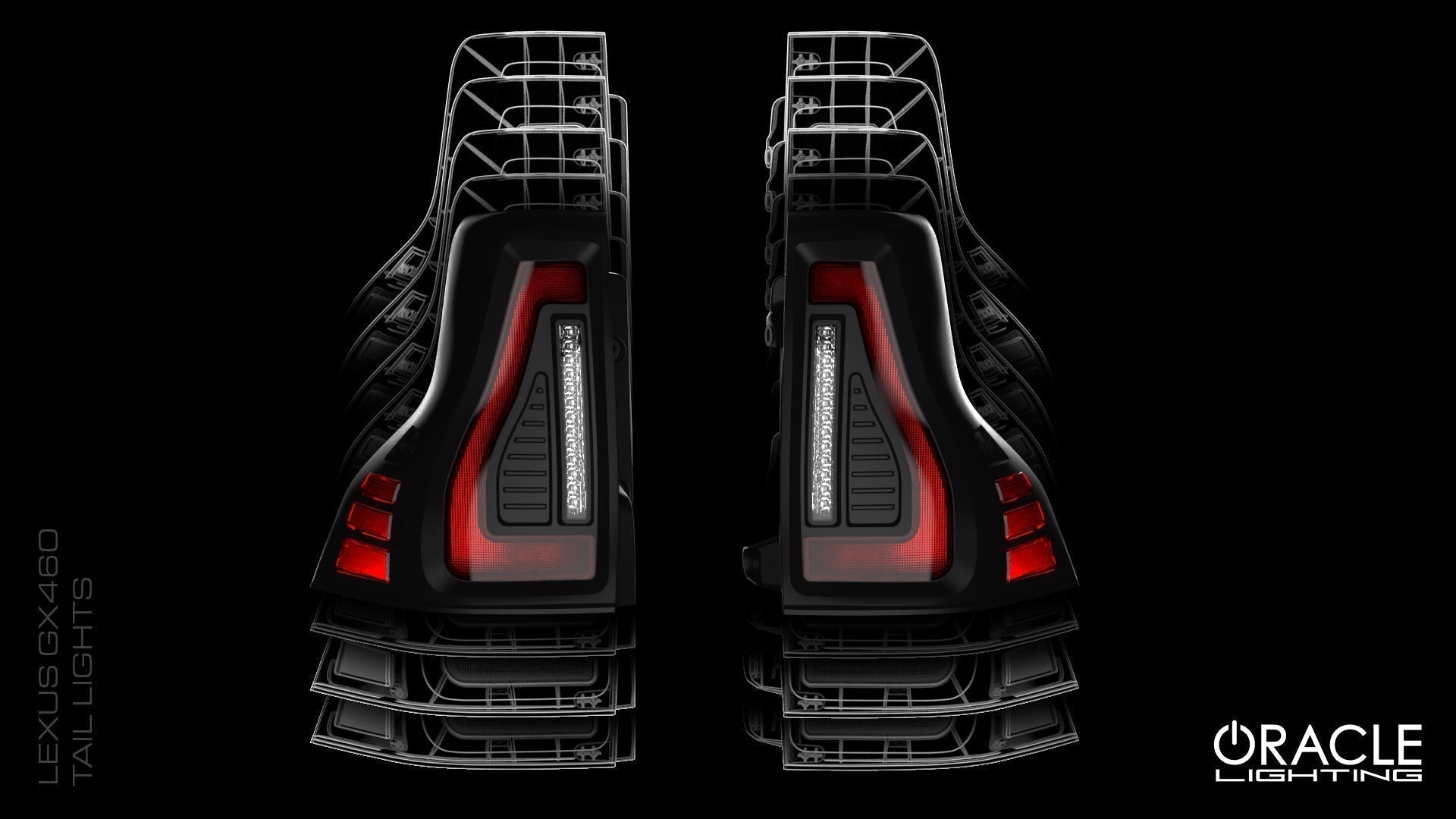 First Look! ORACLE Flush "Lensless" LED Tail Lights for Lexus GX460 and Toyota Prado Platform
