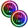 1996-2002 Dodge Viper GTS LED Fog Light Halo Kit with ColorSHIFT LED halo rings.