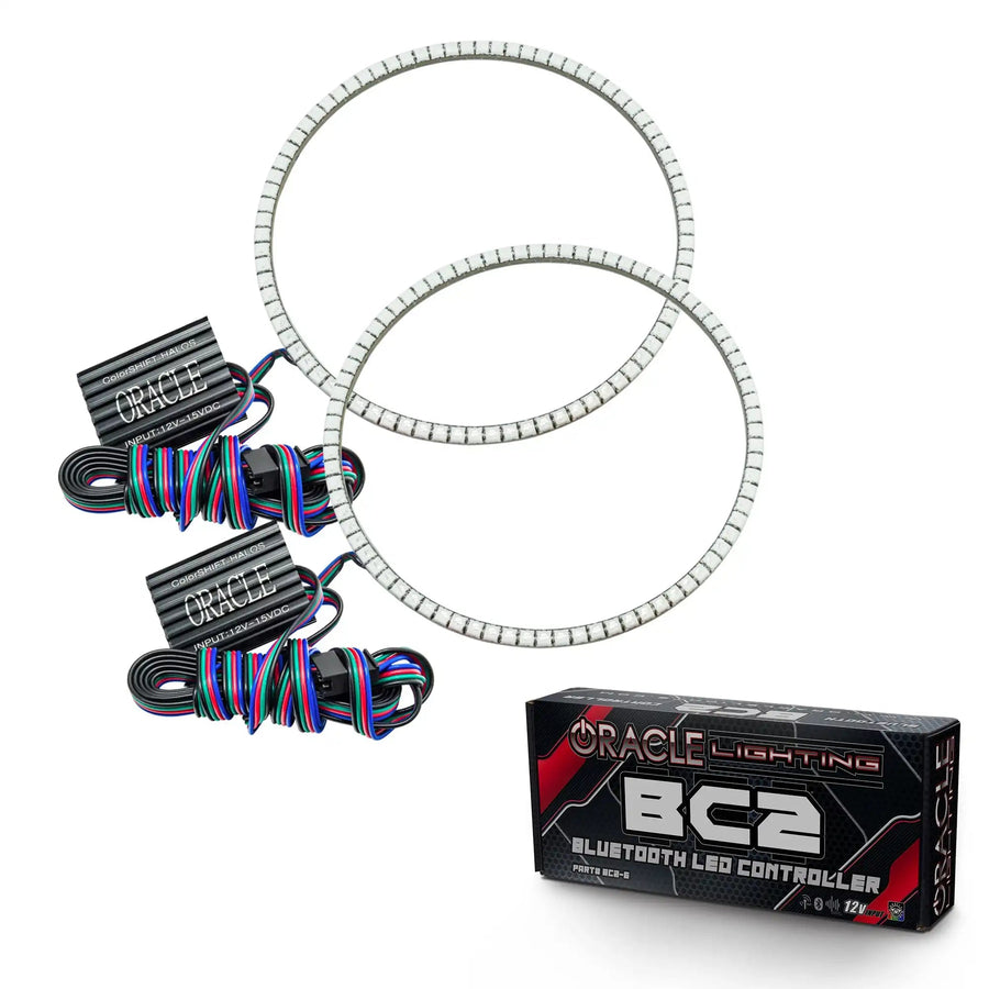 ORACLE Lighting 2018-2025 Jeep Wrangler JL LED Headlight Surface Mount Halo Kit