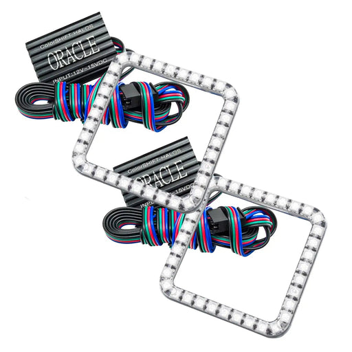 2006-2007 Ford Ranger LED Fog Light Halo Kit - ColorSHIFT Halos