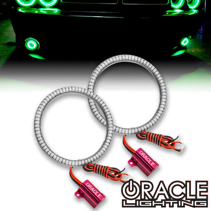 ORACLE Lighting 2015-2023 Dodge Challenger LED Surface Mount Projector Fog Halo Kit