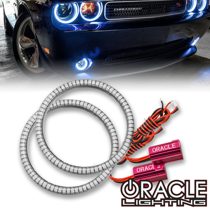 ORACLE Lighting 2008-2014 Dodge Challenger LED Fog Light Halo Kit - Surface Mount