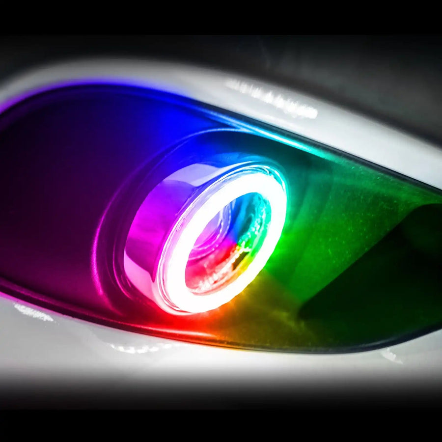 2010-2013 Chevrolet Camaro LED Surface Mount Fog Light Halo Kit with ColorSHIFT LEDs.