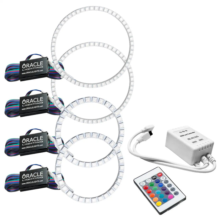 2008-2013 BMW M3 Coupe LED Headlight Halo Kit - Projector with Simple Controller.