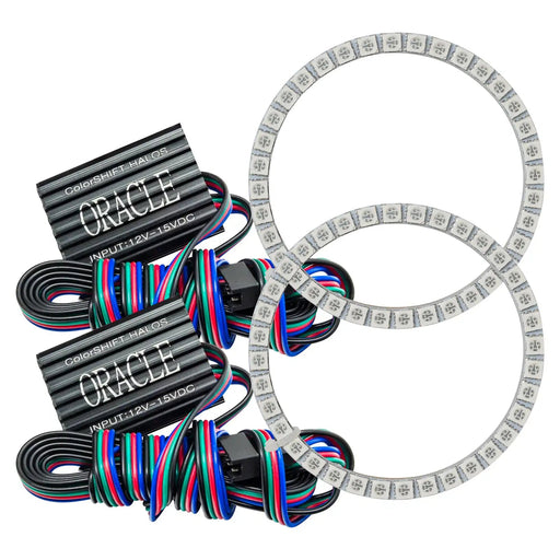 2008 Ford Explorer Sport Trac LED Fog Light Halo Kit - ColorSHIFT Halos