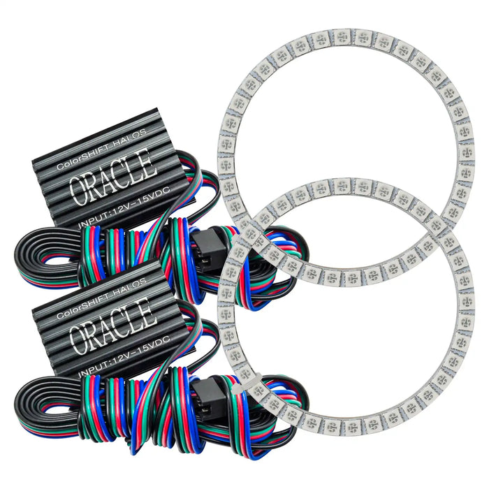 2008 Ford Explorer Sport Trac LED Fog Light Halo Kit - ColorSHIFT Halos