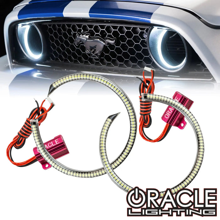 2013-2014 Ford Mustang Surface Mount Fog Light Halo Kit (Grill Style)