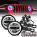 Jeep Wrangler JL ColorSHIFT RGB+W Headlight DRL Upgrade Kit