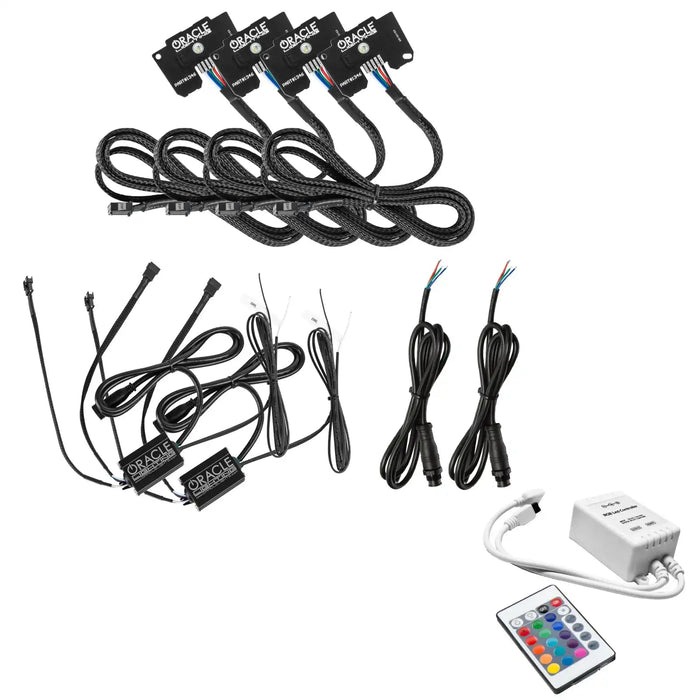Jeep Gladiator JT ColorSHIFT RGB+W Headlight DRL Upgrade Kit with Simple Controller.