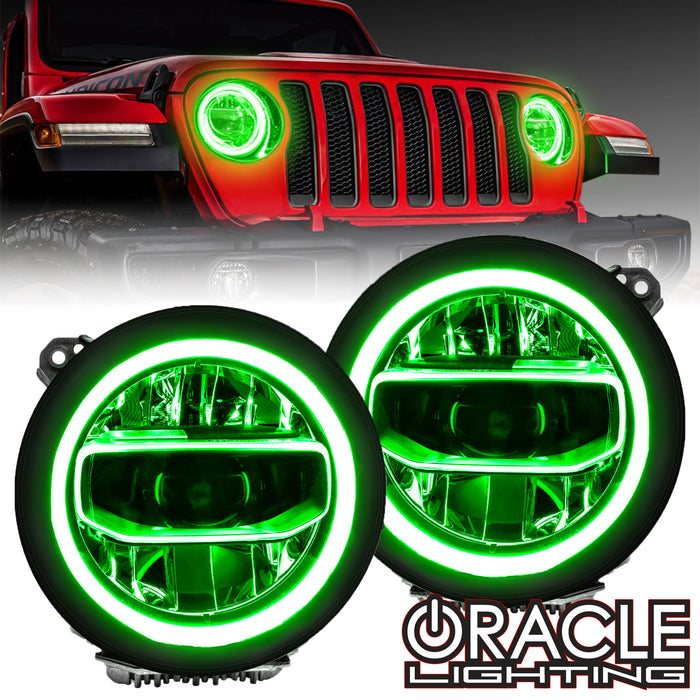 ORACLE Lighting Jeep Gladiator JT ColorSHIFT RGB+W Headlight DRL Upgrade Kit