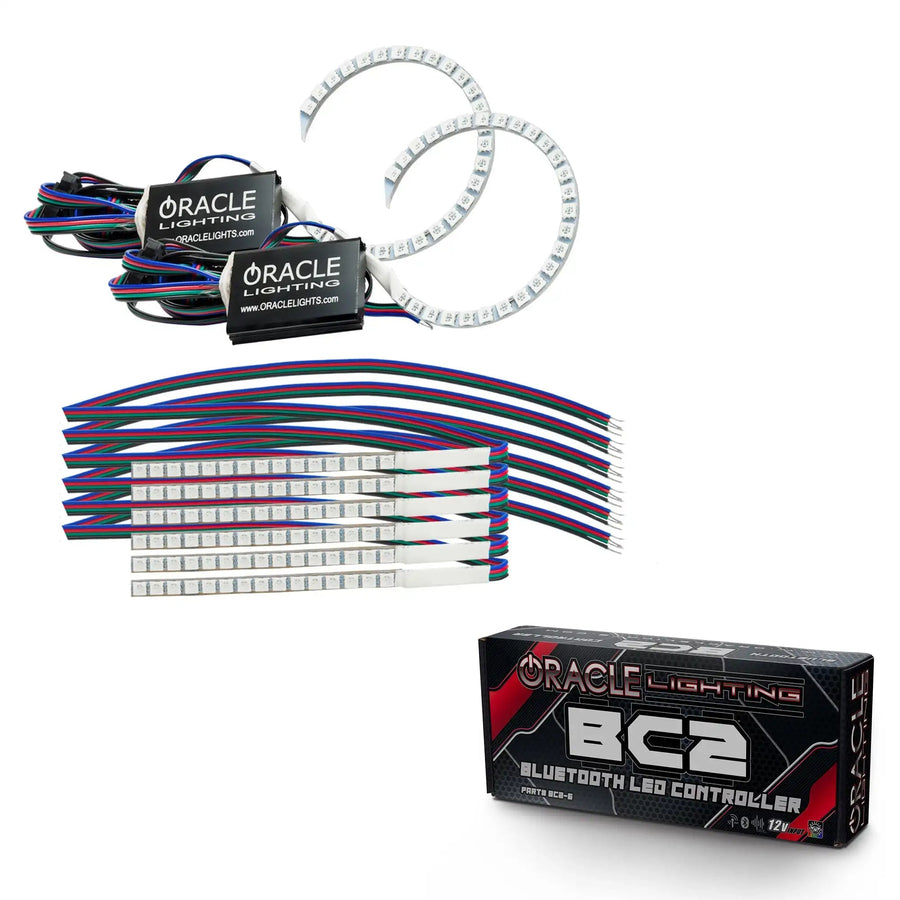 ORACLE Lighting 2018-2023 Ford Mustang ColorSHIFT DRL Upgrade w/Halo Kit