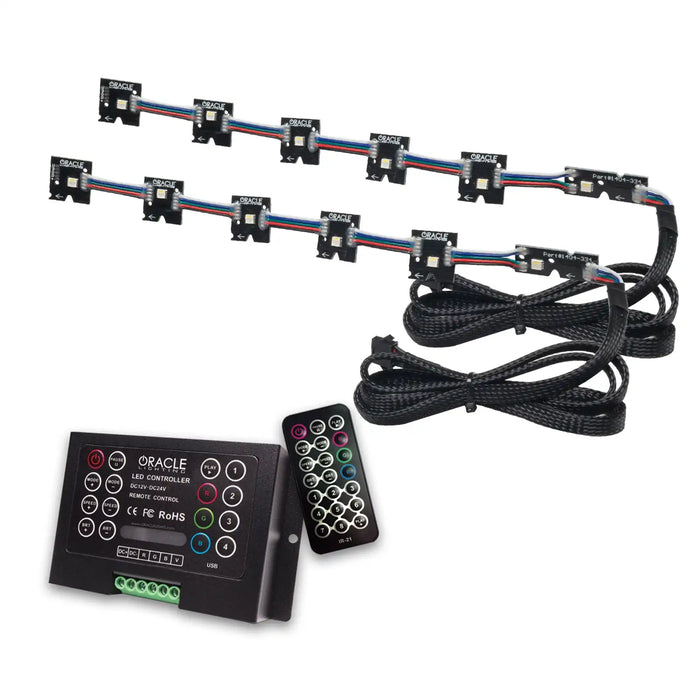 2014-2024 Infiniti Q50 ColorSHIFT RGB+W Headlight Halo Upgrade Kit with 2.0 Controller.