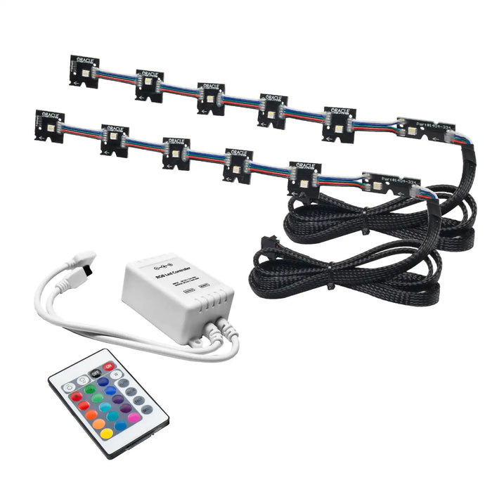 2014-2024 Infiniti Q50 ColorSHIFT RGB+W Headlight Halo Upgrade Kit with Simple Controller.