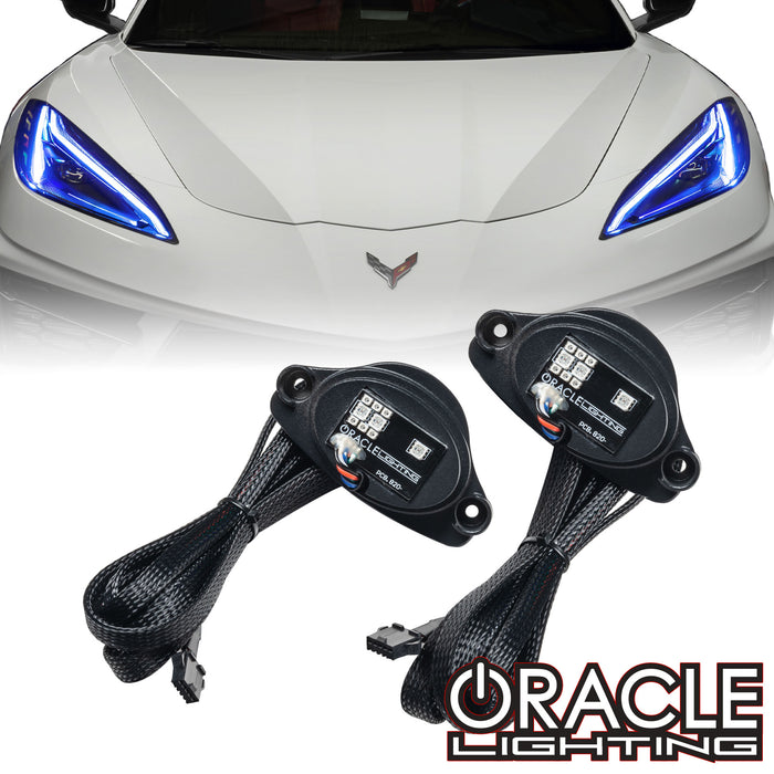 ORACLE Lighting 2020-2024 Chevrolet C8 Corvette ColorSHIFT RGB+A LED Headlight DRL Upgrade