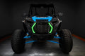 Polaris RZR with green DRLs
