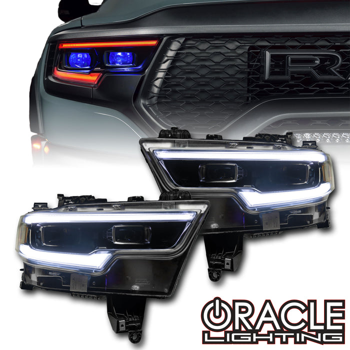 ORACLE Lighting 2019-2023 Ram 1500 RGBW+A Headlight DRL Upgrade Kit - LED Projector Headlights