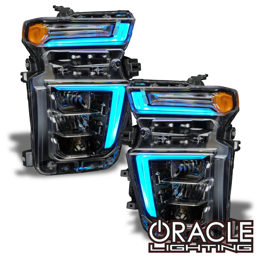2020-2023 Chevrolet Silverado HD 2500/3500 ColorSHIFT RGB+W Headlight DRL Upgrade Kit