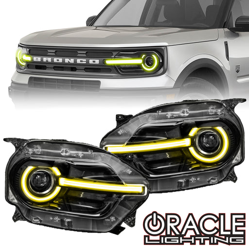 2021-2024 Ford Bronco Sport ColorSHIFT RGB+W Headlight DRL + Halo Upgrade