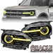 2021-2024 Ford Bronco Sport ColorSHIFT RGB+W Headlight DRL + Halo Upgrade