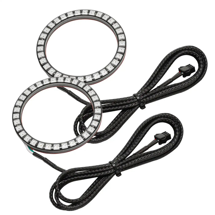 Challenger fog light surface mount halos