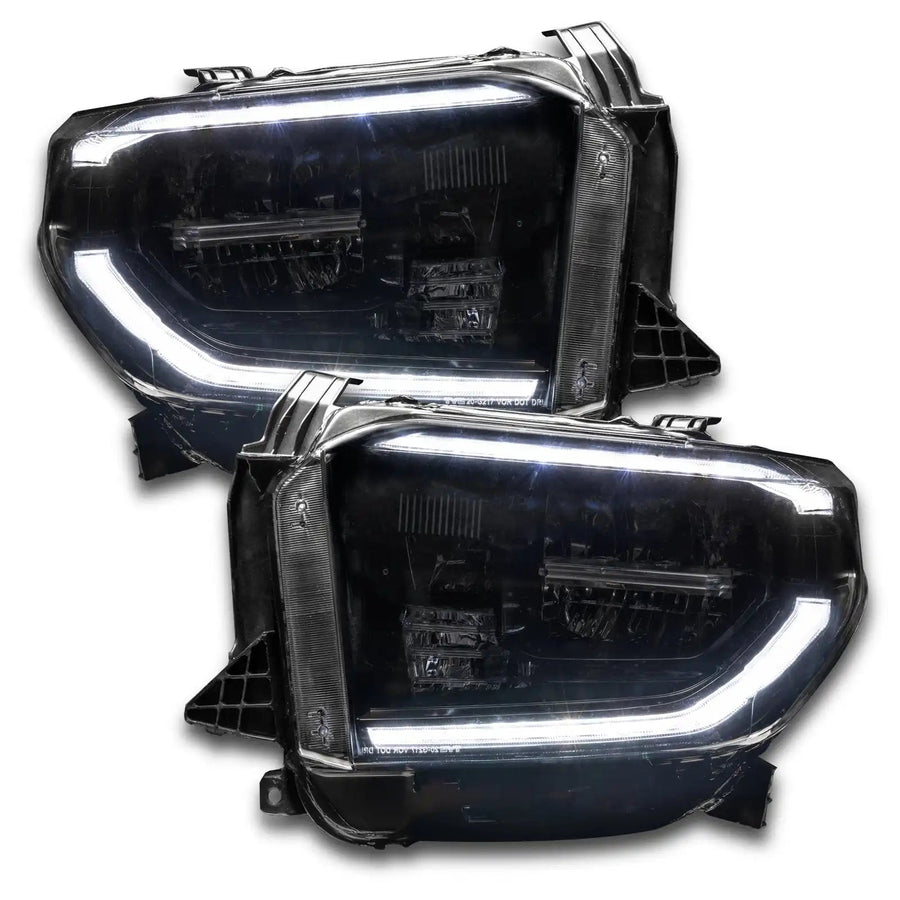 Toyota Tundra headlights with white DRLs