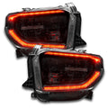 Toyota Tundra headlights with red DRLs