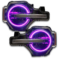 Bronco headlights with pink halos