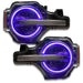 Bronco headlights with purple halos