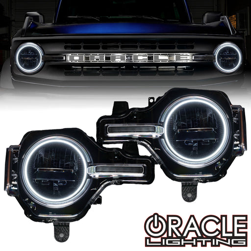2021-2024 Ford Bronco LED Headlight Halo Kit - Base Headlights