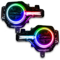 Bronco headlights with colorshift halos and DRL