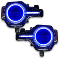 Bronco headlights with blue halos and DRL