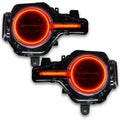 Bronco headlights with red halos and DRL