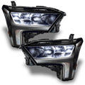 2022+ Toyota Tundra Headlights with white demon eye projectors.