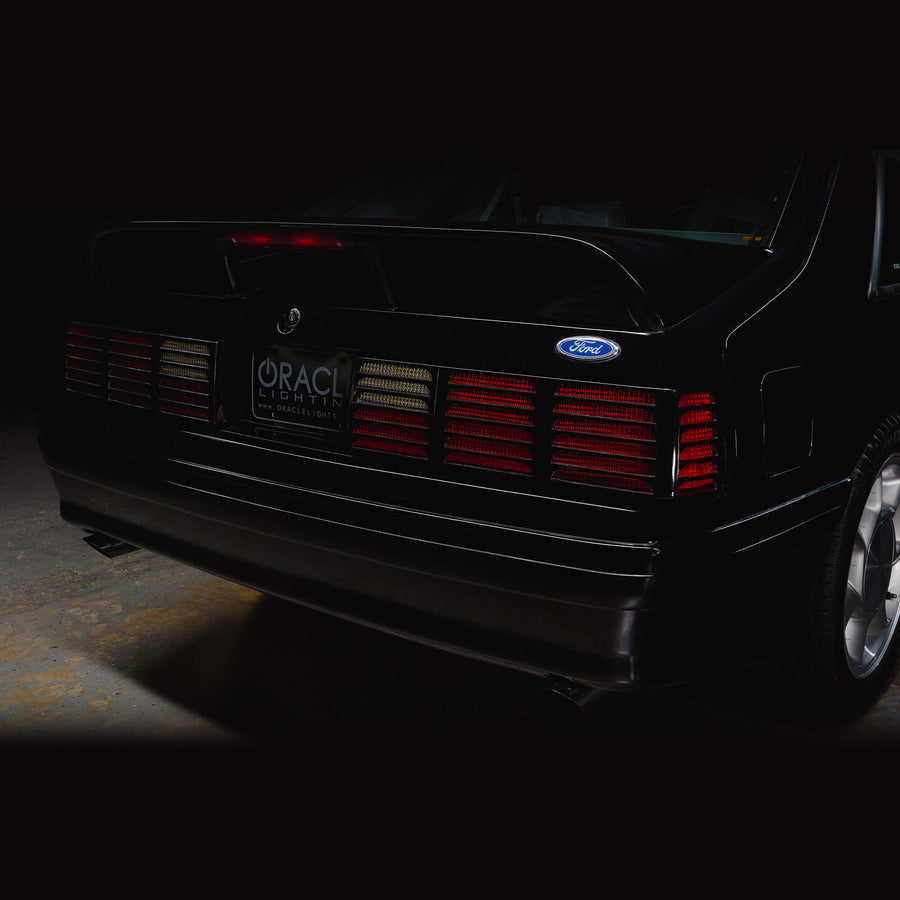 ORACLE Lighting RETRO LED 1987-1993 Ford Mustang GT "Cheesegrater" Sequential Tail Light Conversion Kit - Plug & Play