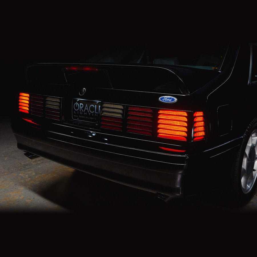 ORACLE Lighting RETRO LED 1987-1993 Ford Mustang GT "Cheesegrater" Sequential Tail Light Conversion Kit - Plug & Play