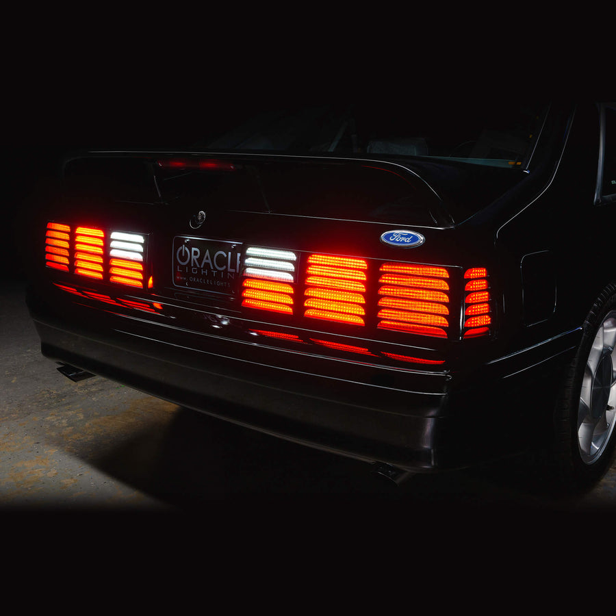 ORACLE Lighting RETRO LED 1987-1993 Ford Mustang GT "Cheesegrater" Sequential Tail Light Conversion Kit - Plug & Play
