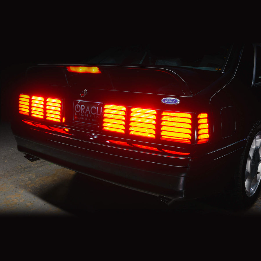 ORACLE Lighting RETRO LED 1987-1993 Ford Mustang GT "Cheesegrater" Sequential Tail Light Conversion Kit - Plug & Play
