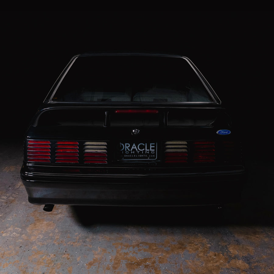 ORACLE Lighting RETRO LED 1987-1993 Ford Mustang GT "Cheesegrater" Sequential Tail Light Conversion Kit - Plug & Play