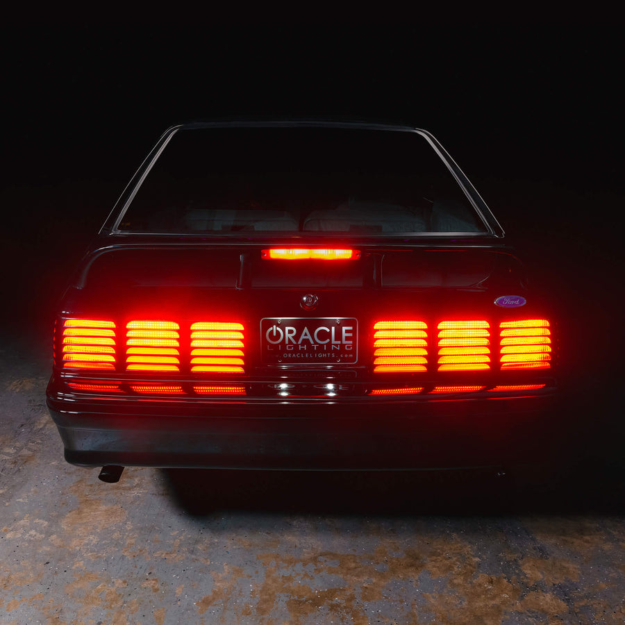 ORACLE Lighting RETRO LED 1987-1993 Ford Mustang GT "Cheesegrater" Sequential Tail Light Conversion Kit - Plug & Play
