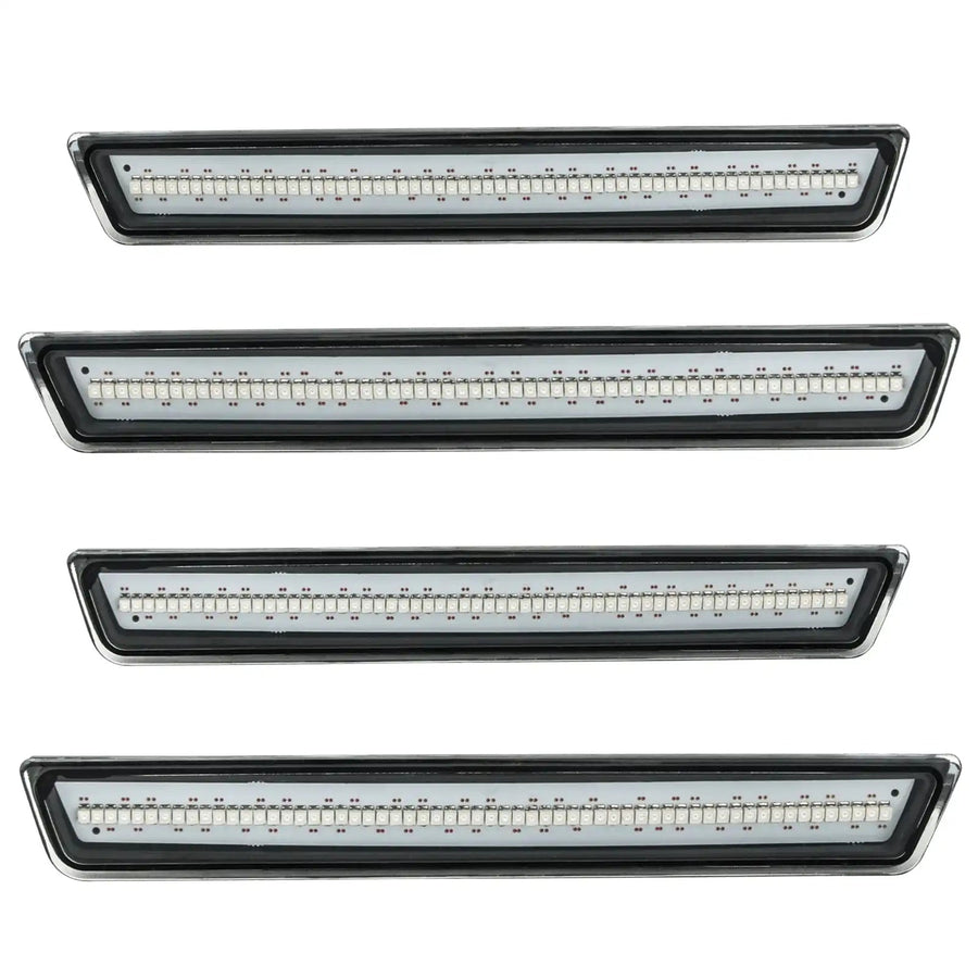 2015-2023 Dodge Challenger Concept Sidemarker Set with clear lenses.