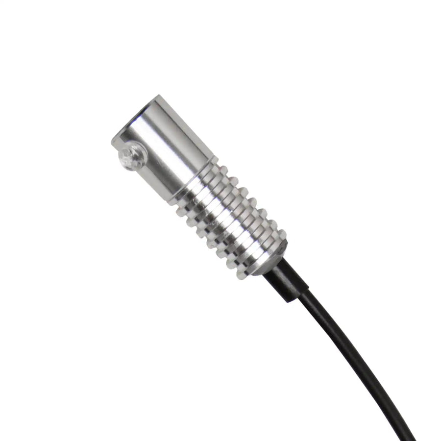 Close-up on a single Fiber Optic LED Light Head.