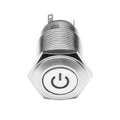 Pre-Wired Power Symbol Flush Mount LED Switch