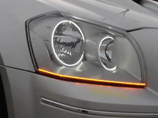 ORACLE "Concept" LED Strips- 4" Pair installed on a headlight unit