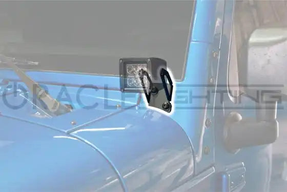 Jeep JK Single Light Mounting Pillar Brackets (Pair)