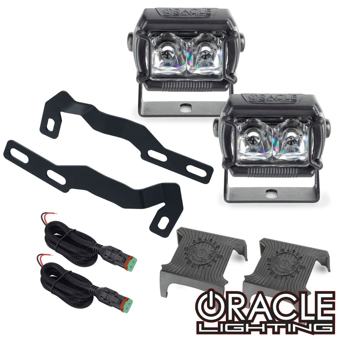 2016-2023 Toyota Tacoma (3rd Gen) A-Pillar Hood Mount Brackets w/ VEGA™ Series 2 Spotlights