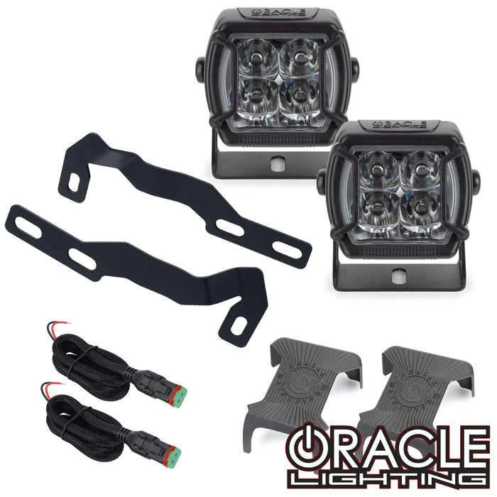 2016-2023 Toyota Tacoma (3rd Gen) A-Pillar Hood Mount Brackets w/ VEGA™ Series 4 Spotlights