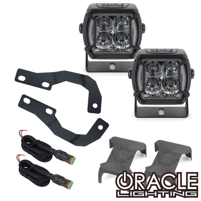 ORACLE Lighting 2010-2023 Toyota 4Runner (5th Gen) A-Pillar Hood Mount Brackets w/ VEGA™ Series 4 Spotlights
